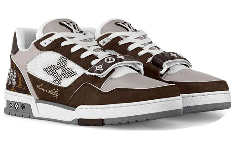LOUIS VUITTON LV Trainer 'Moka Brown Monogram Flower' 1ACD7K