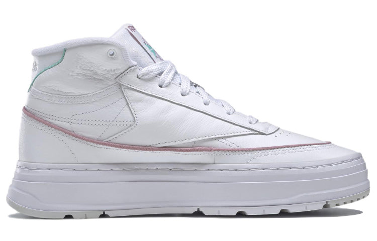 (WMNS) Reebok Club C Geo Mid 'White Lilac Teal' GZ4938