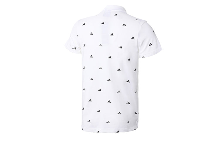 adidas Must Haves Allover Print Polo White FT2800