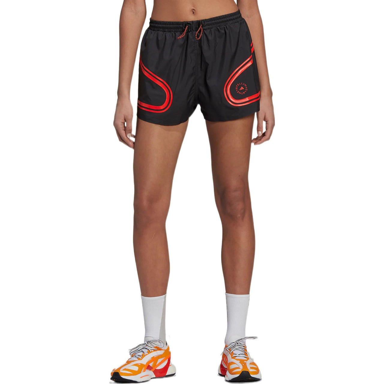 (WMNS) adidas by Stella McCartney TruePace Running Shorts 'Black Red' HD9118