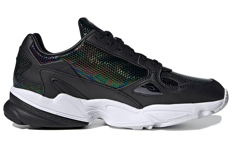(WMNS) adidas W Falcon 'Core Black Cloud White Mystery Ruby' EF5517