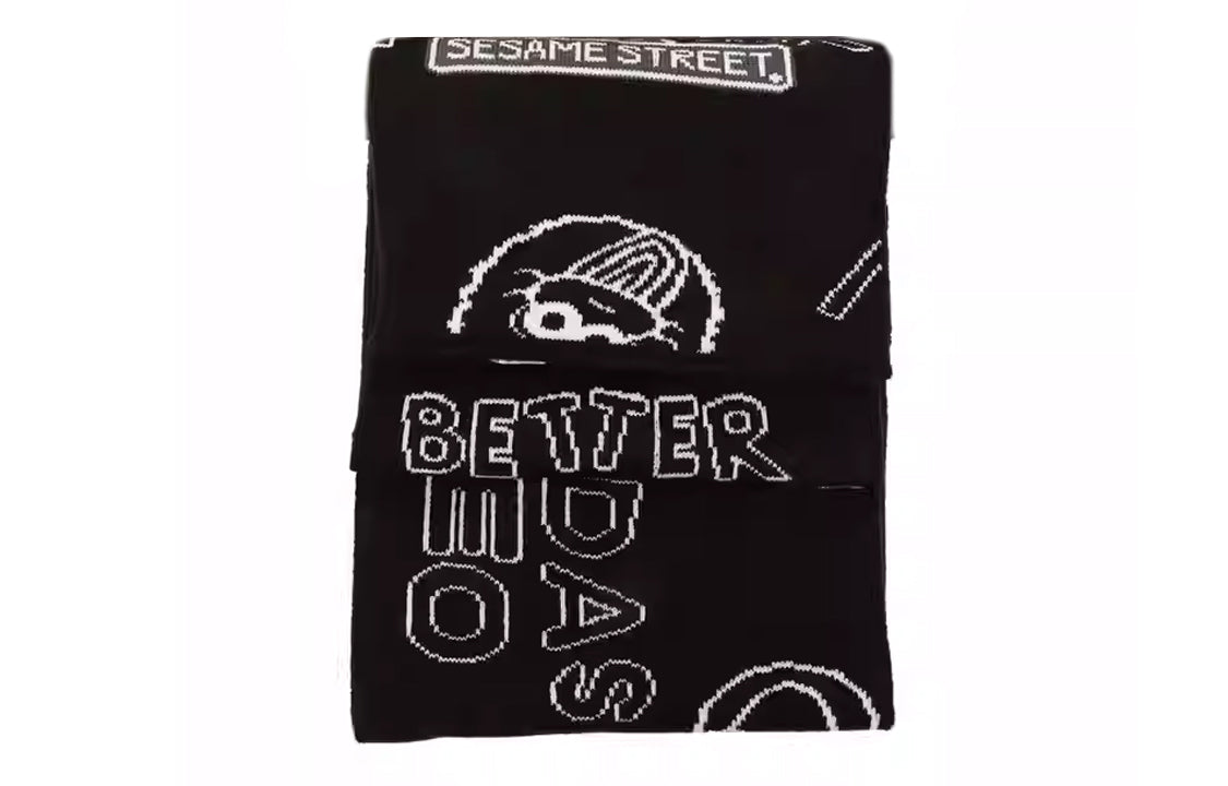 adidas Neo X Sesame Street Scarf 'Black White' HC7217