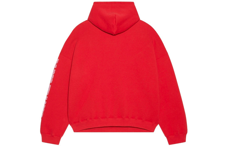 Balenciaga Maison Balenciaga Hoodie Wide Fit 'Red' 674986TLVJ26441