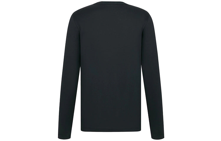DIOR Letter Print Round Neck Long Sleeve For Men Navy 043J611A0589-C589