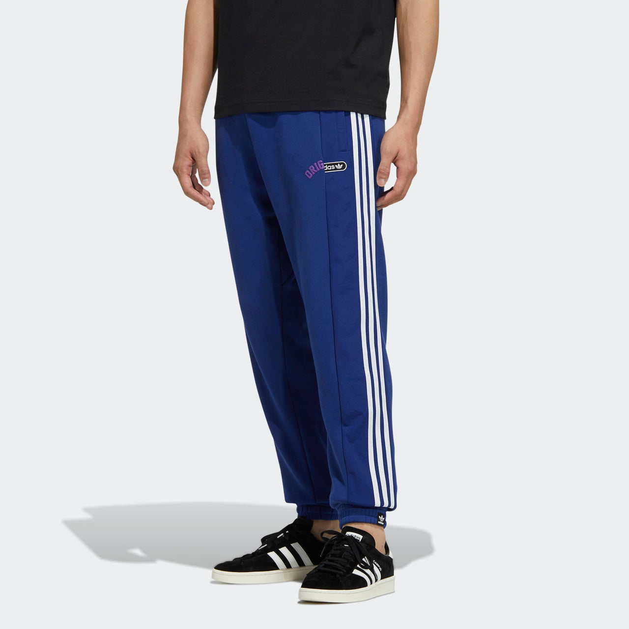 Men's adidas originals Mr Sweatpant Casual Breathable Sports Bundle Feet Long Pants/Trousers Blue HC0360