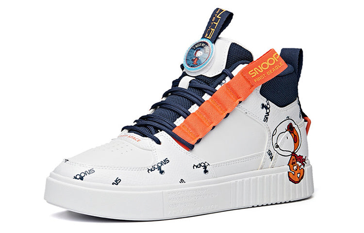 ANTA x SNOOPY Skateboarding Series Sneakers 'White Navy Orange' 912128017-1