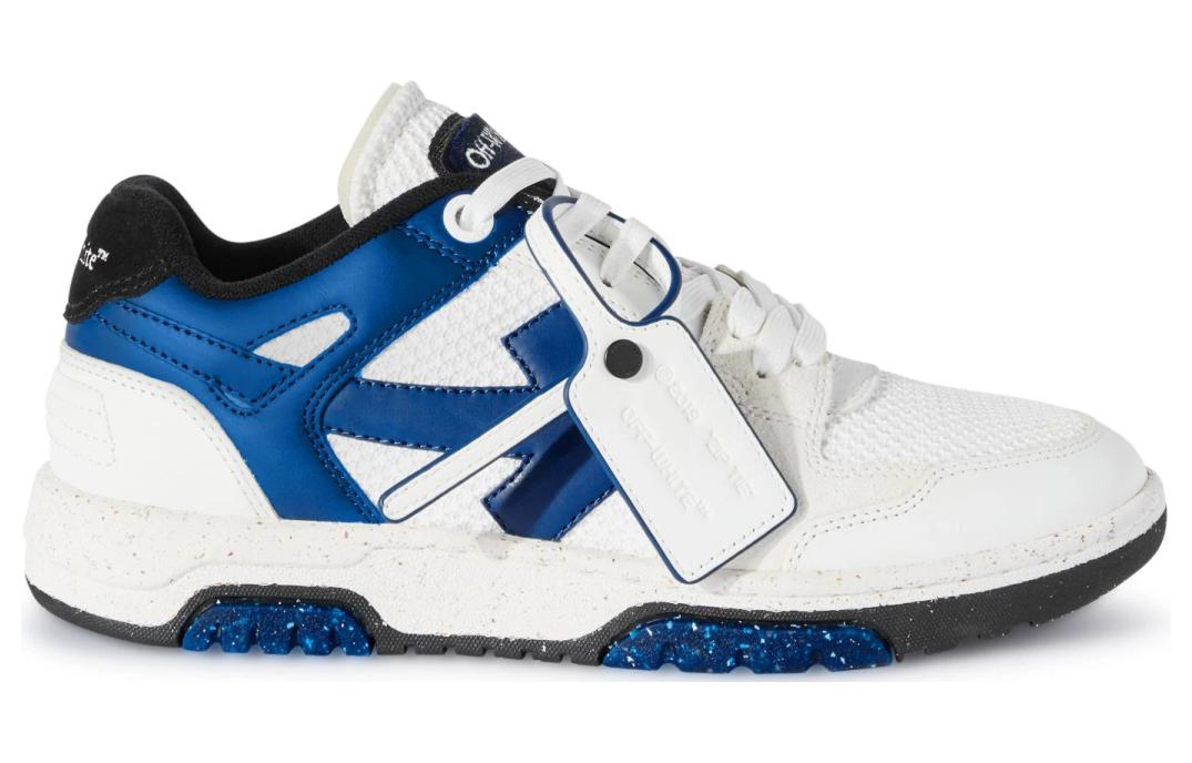 Off-White Slim Out Of Office colour-block Sneakers 'White Navy' OMIA243S24LEA0010146