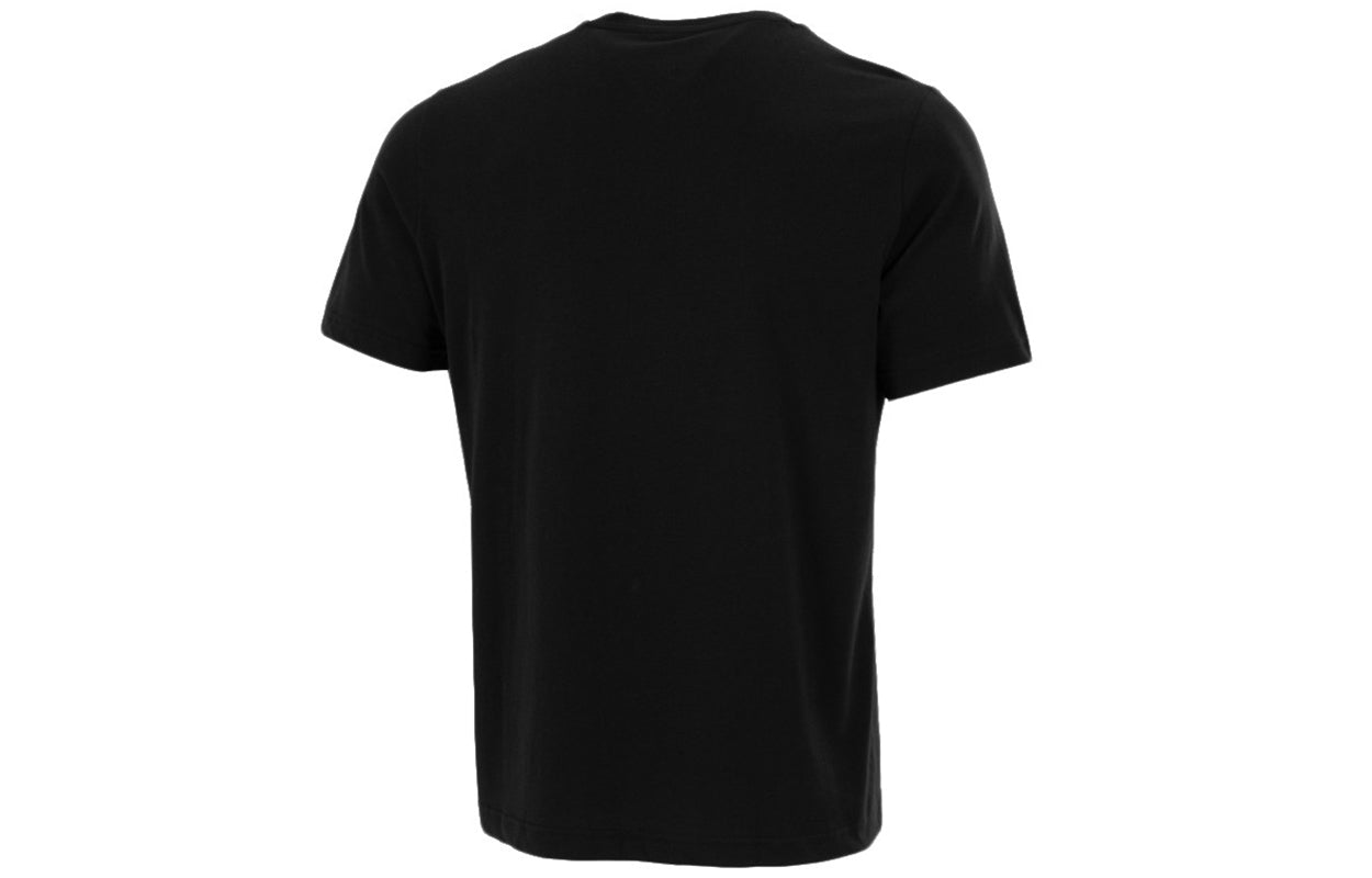 adidas M Camo T Camouflage Logo Printing Sports Short Sleeve Black H12198