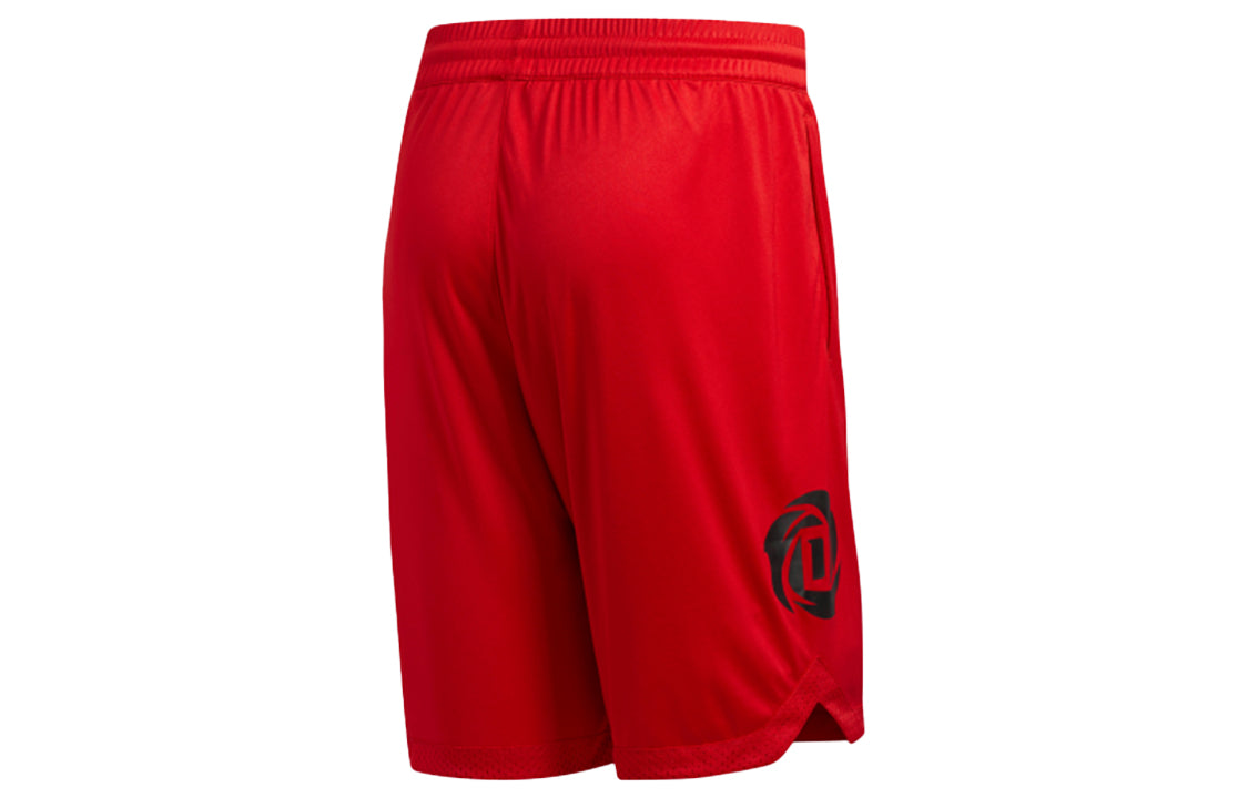 adidas Rose Short Training Gym Sports Basketball Shorts Red DZ0847