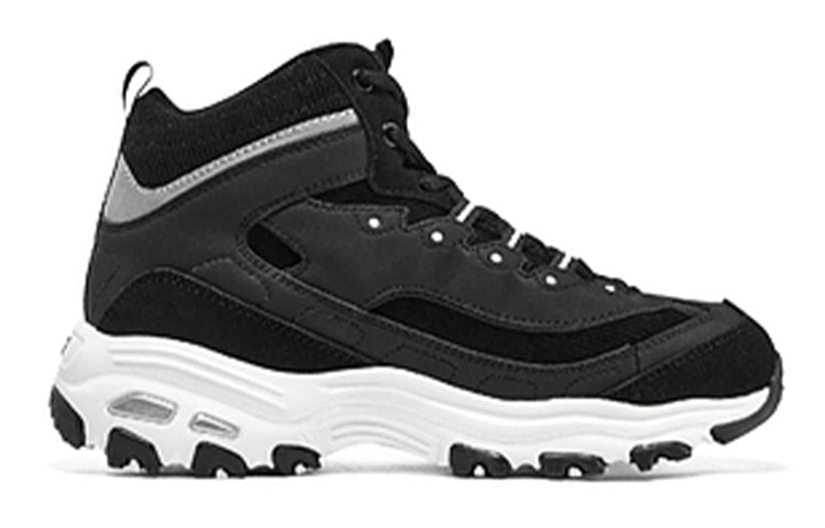 (WMNS) Skechers D'LITES 'Black' 167570-BKW