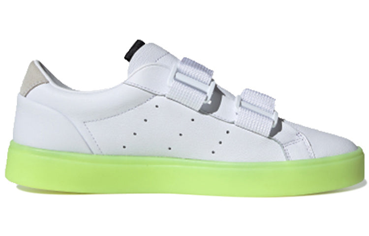 (WMNS)adidas Sleek S 'Cloud White Hi Res Yellow' EE8279