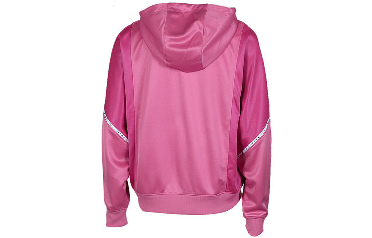 (WMNS) Nike Sportswear Logo Printing Hooded Jacket Coat Pink CJ3678-693