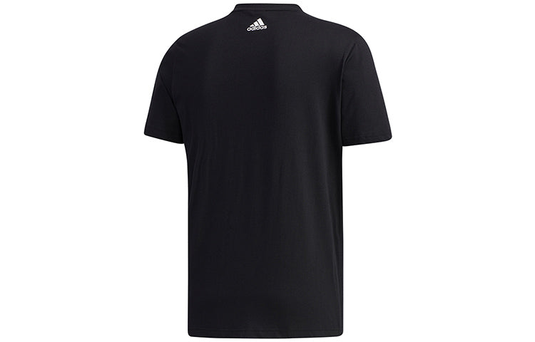 adidas Mh Gfx T Lng Square Printing Short Sleeve Black GH4416