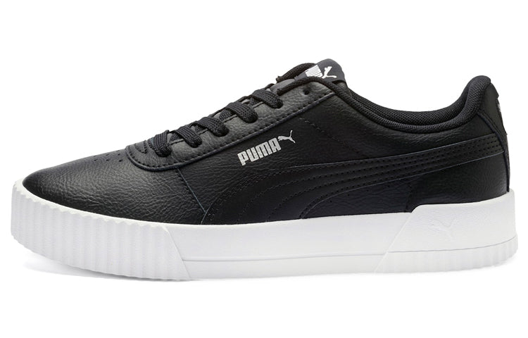 (WMNS) PUMA Carina Leather 'Black White' 370325-01
