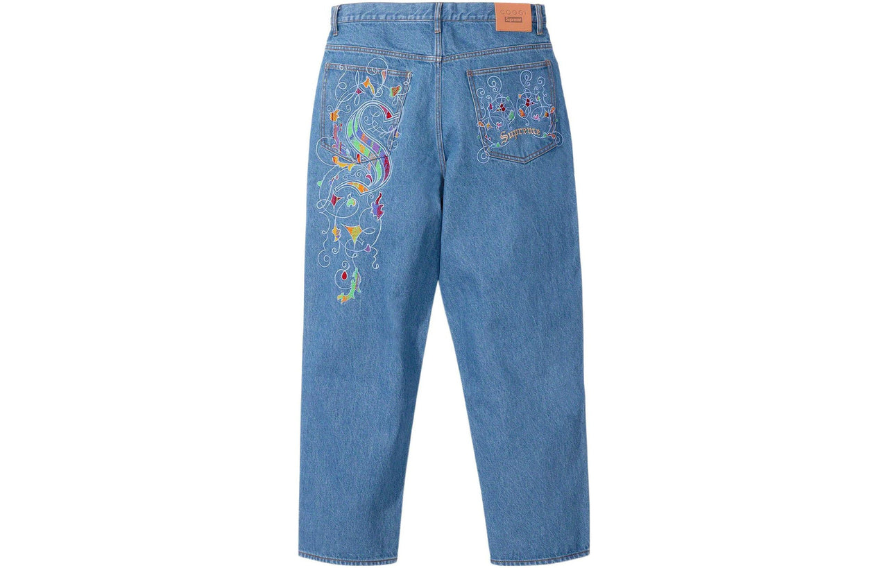 Supreme x COOGI SS23 Week11 Baggy Jean Pants 'Blue' SUP-SS23-206