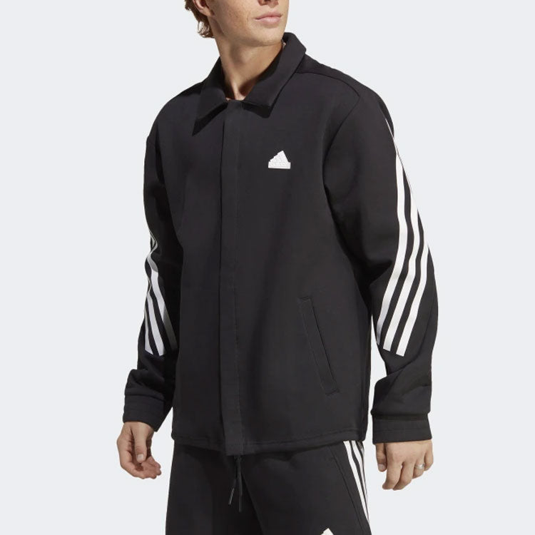 adidas Future Icons 3-Stripes Coaches Jacket 'Black' IC6726