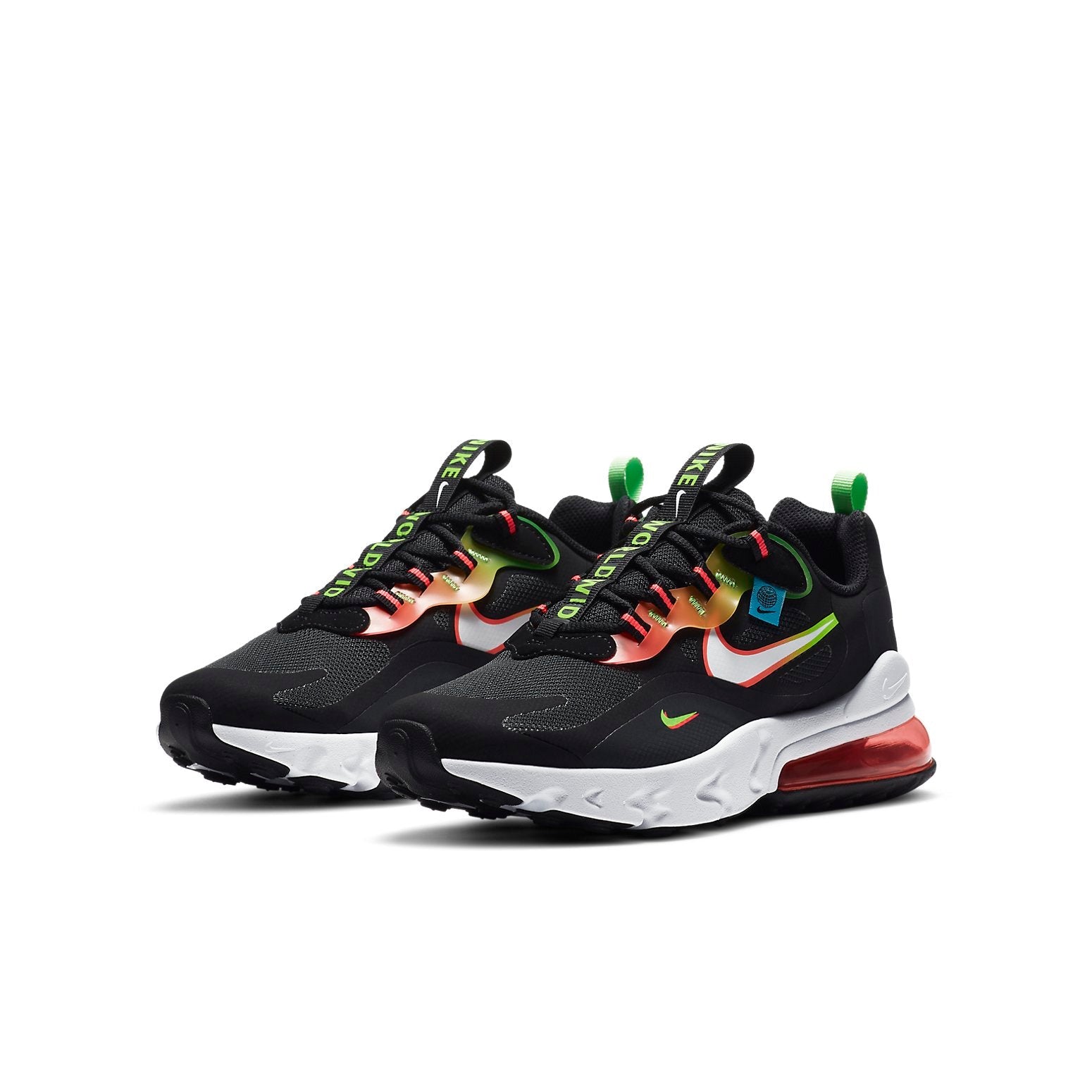 (GS) Nike Air Max 270 React 'Worldwide Pack - Black' DB4676-001