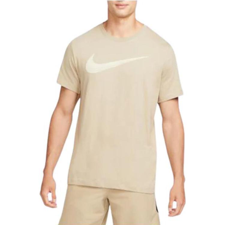 Nike Dri-FIT Swoosh Training T-Shirt 'Beige' CZ9724-247