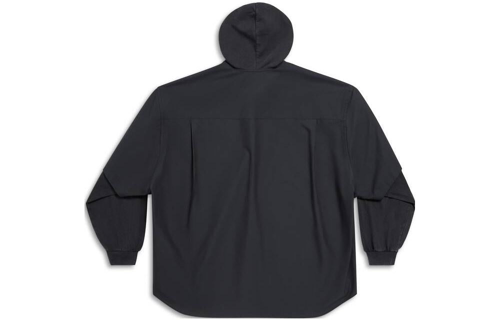 Balenciaga Unity Sports Icon Patched Shirt Large Fit 'Black' 768771TNM601000