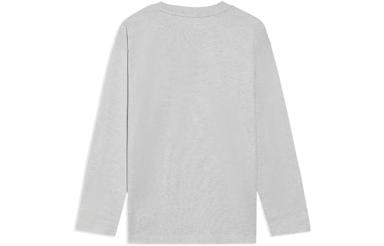 Li-Ning Vital Series Logo Printing Round Neck Top 'Grey' AHSS138-2