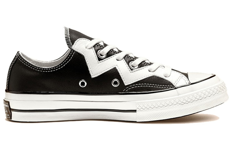 (WMNS) Converse Chuck 1970s Mission-V Low Top White Jagged Stripe 'Black White' 565368C