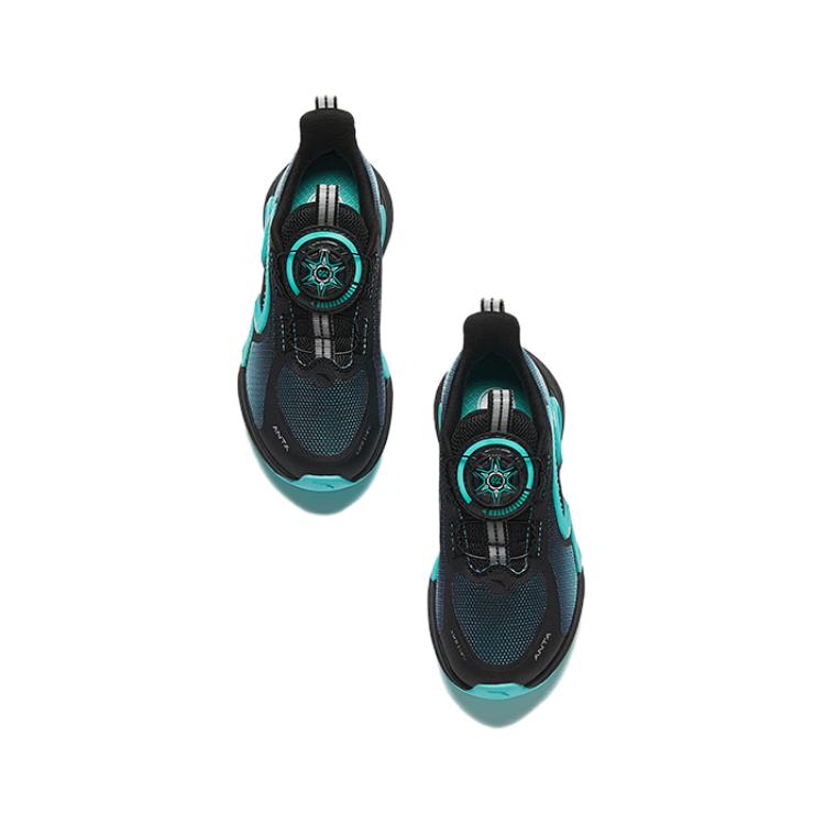 (PS) ANTA Running Series Sneakers'Black Teal' A312429999-1