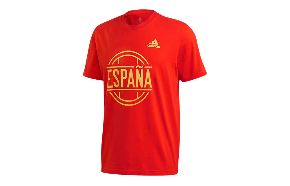 adidas Spain Tee 'Red Yellow' FT6051
