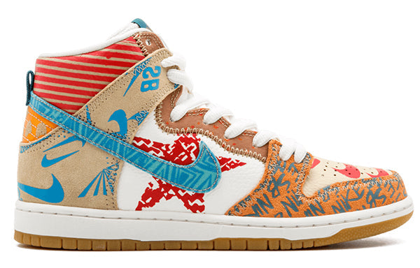 Nike x Thomas Campbell SB Dunk High 'What The' 918321-381