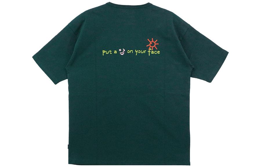 Converse Put-a-Smile-On-Your-Face Logo T-Shirt 'Green' 10024879-A03