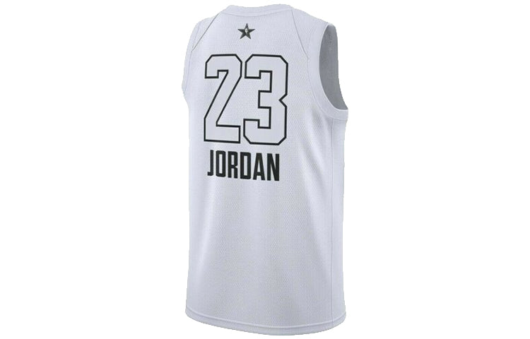 Air Jordan NBA 2018 All-Star Chicago Bulls 23 Jordan Retro Basketball Vest White 928874-113