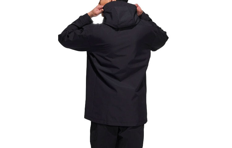 adidas Solid Color Zipper Hooded Jacket 'Black' H39311