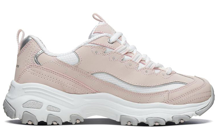 (WMNS) Skechers D'lites Fashion Sneakers Pink/White 11930-LPKW