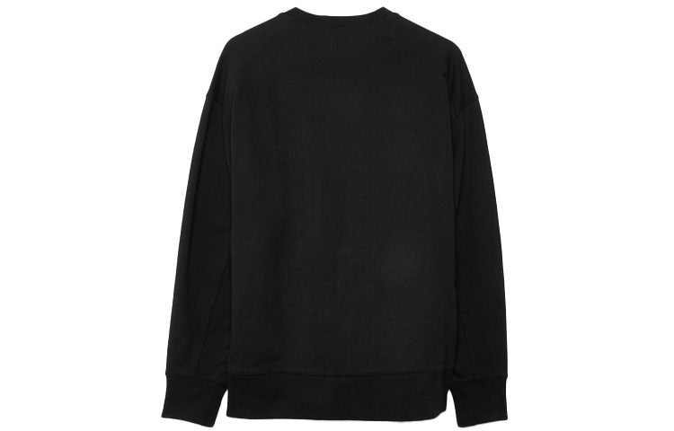 Men's Y-3 SS21 Logo Round Neck Pullover Black GV4194