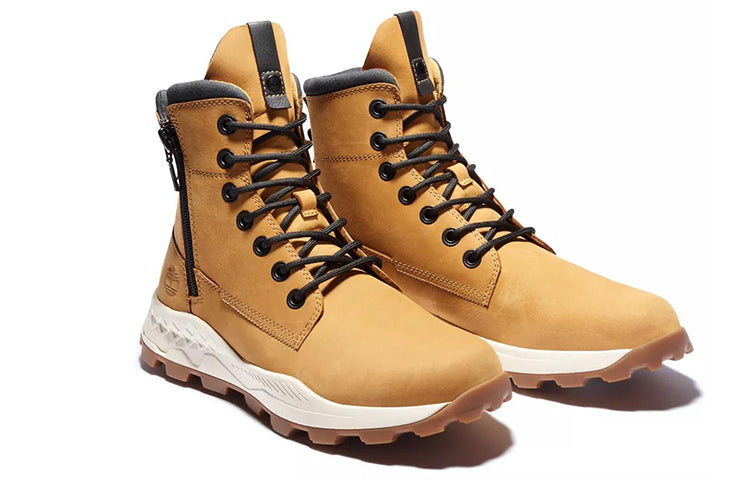Timberland Brooklyn Side Zip Sneaker Boot 'Wheat Nubuck' A2J1E231