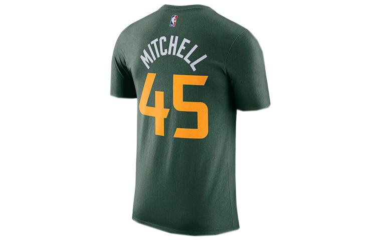 Nike NBA Utah Jazz 4 No. 5 Athleisure Casual Sports Quick Dry Short Sleeve Green AO0951-323