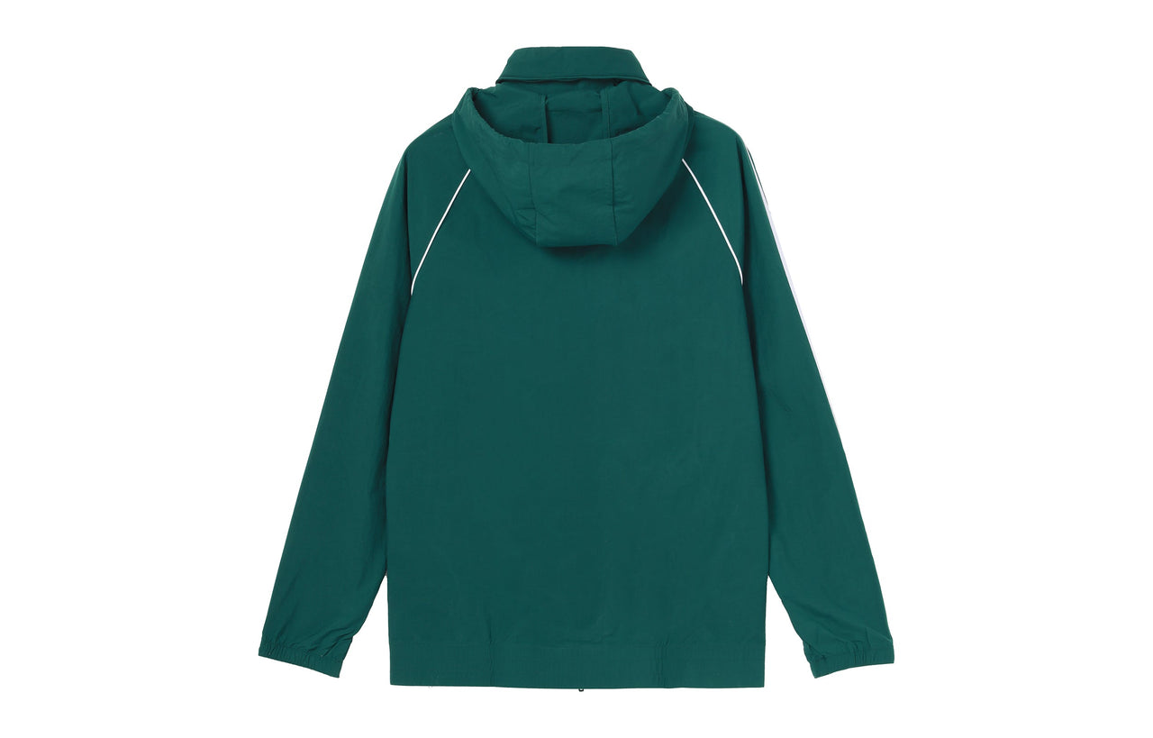 Men's adidas originals Logo Colorblock Stripe Sports Jacket Green CW1311