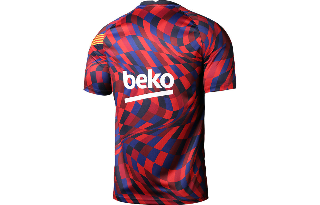 Nike FC Barcelona 20/21 Pre Match Jersey 'Red Blue' CD5812-658