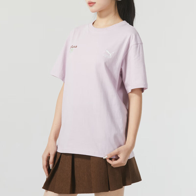 (WMNS) PUMA Classic Cotton T-shirt 'Pink' 625811-60