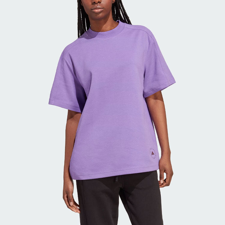 (WMNS) adidas by Stella McCartney Logo Tee 'Purple' IA1514