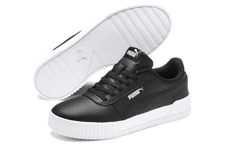 (WMNS) PUMA Carina Leather 'Black White' 370325-22
