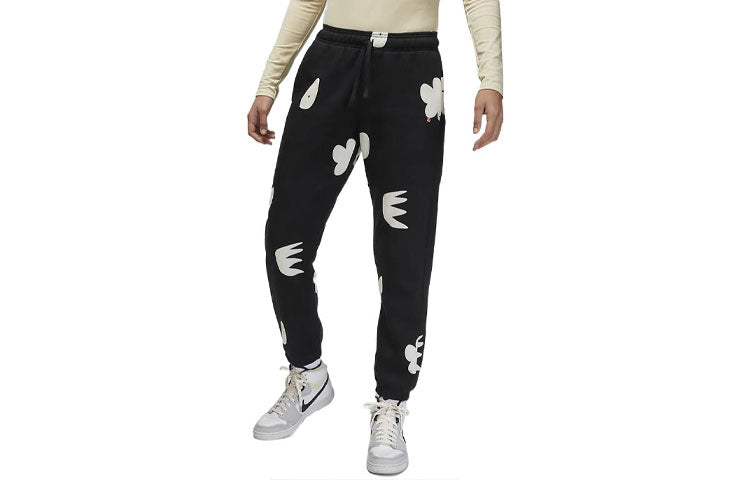 (WMNS) Air Jordan Artist Series By Mia Lee Sweatpants 'Black Sail' DV2008-010