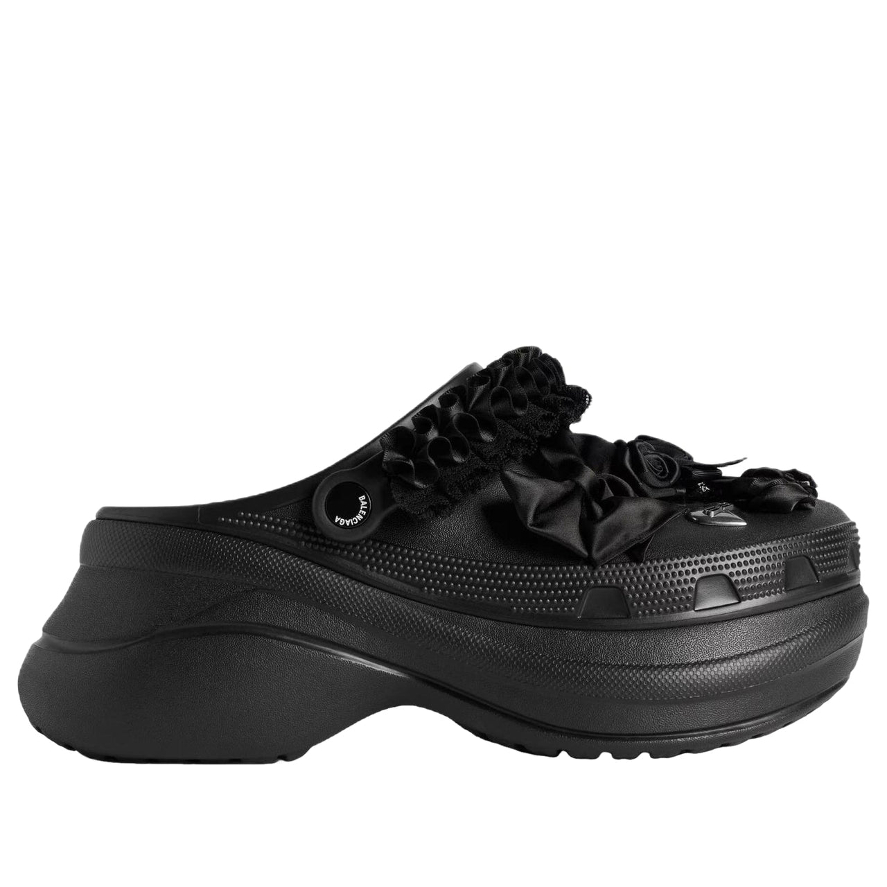 (WMNS) Balenciaga x Crocs Mule Jibbitz 'Black' 720762W0FPA1000