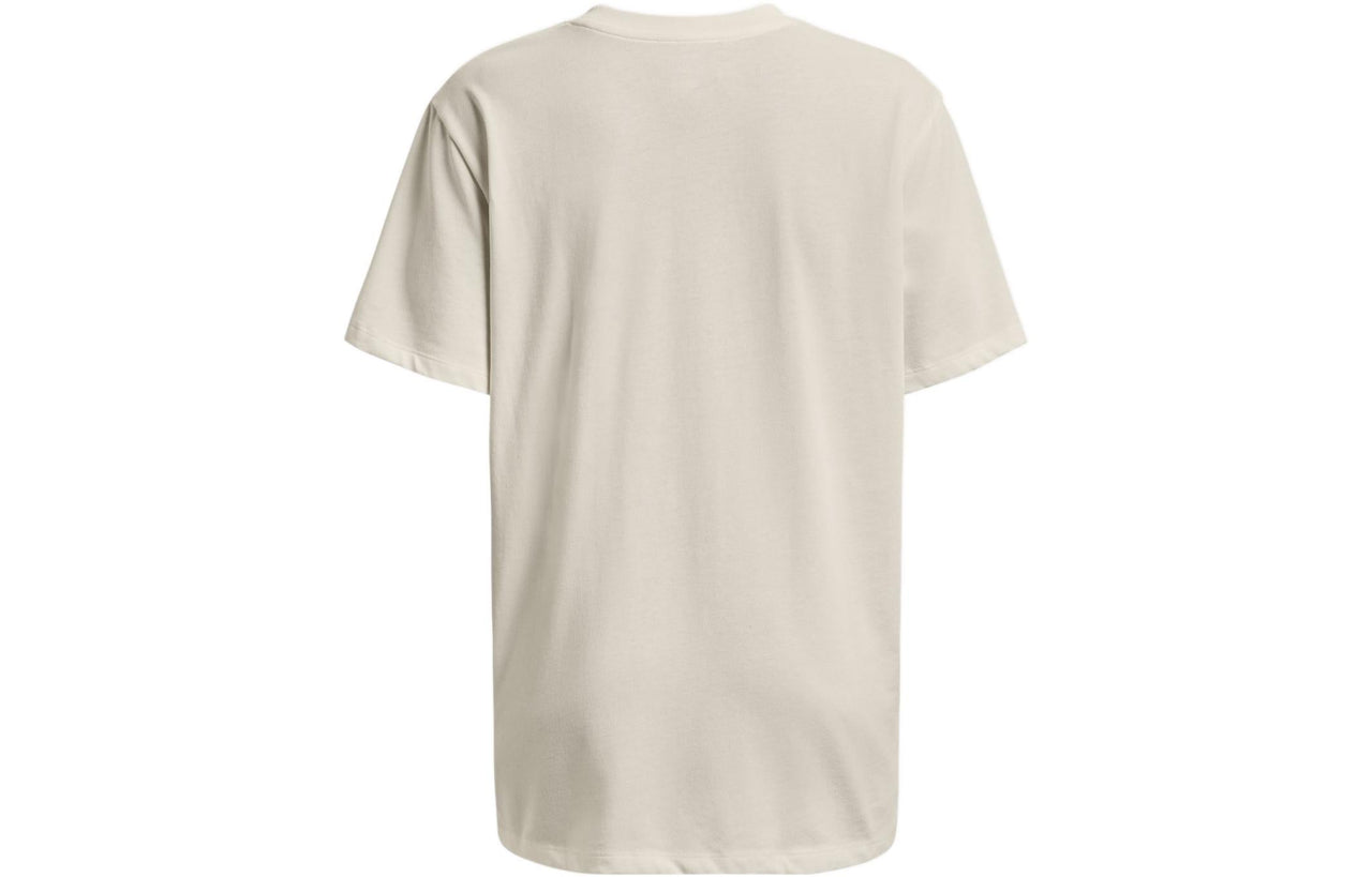 (WMNS) Under Armour Project Rock Heavyweight T-shirt 'White' 1377449-130