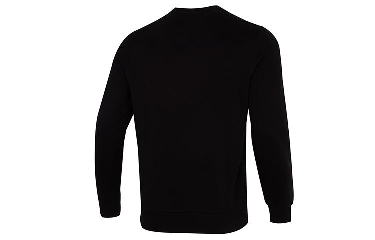 PUMA Clsx Piped Crew Tr Logo Printing Round Neck Sports Pullover Black 534157-01