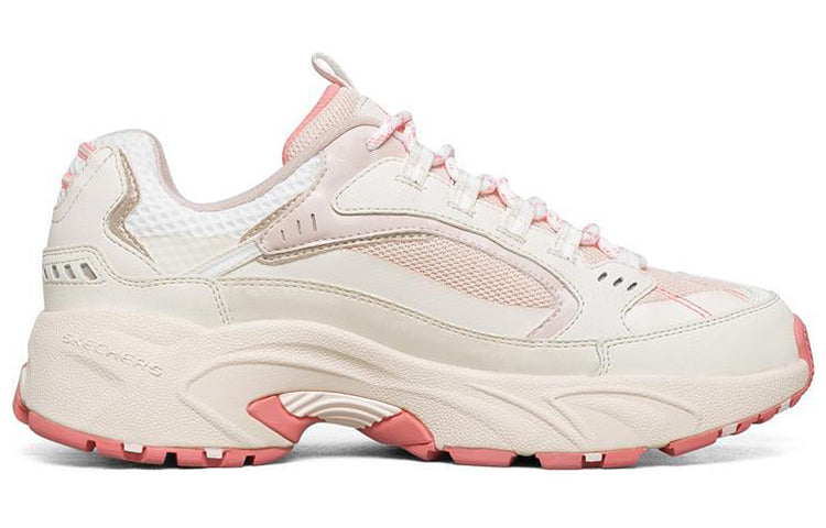 (WMNS) Skechers Stamina 'White Pink' 149017-OFPK