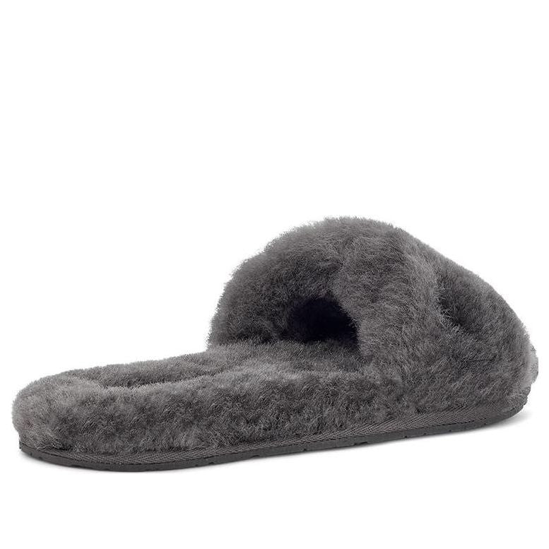 (WMNS) UGG Fluff Slide II 'Charcoal' 1129670-CHRC