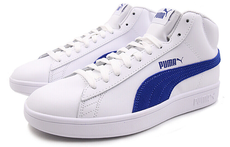 PUMA Smash v2 Mid L 'White Blue' 366924-01