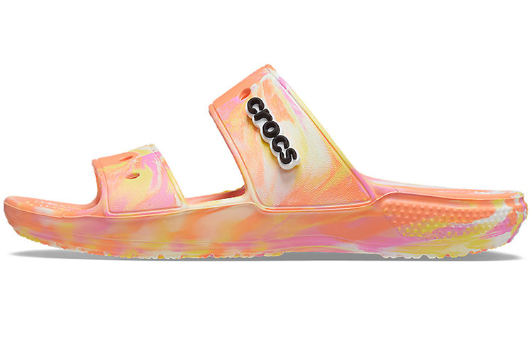 Crocs Classic Clog Marble Beach Unisex Red Multi-Color Slippers 'Red' 207701-83F