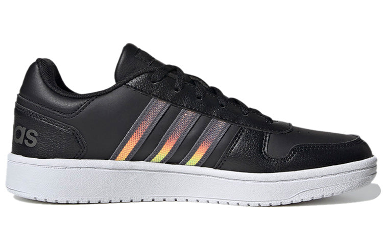 (WMNS) adidas Hoops 2.0 'Black Tactile Gold Metallic' FW3536