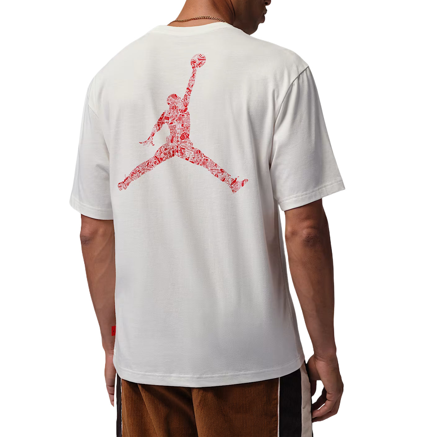Jordan Brooklyn T-Shirt 'Sail University Red' IM9999-133